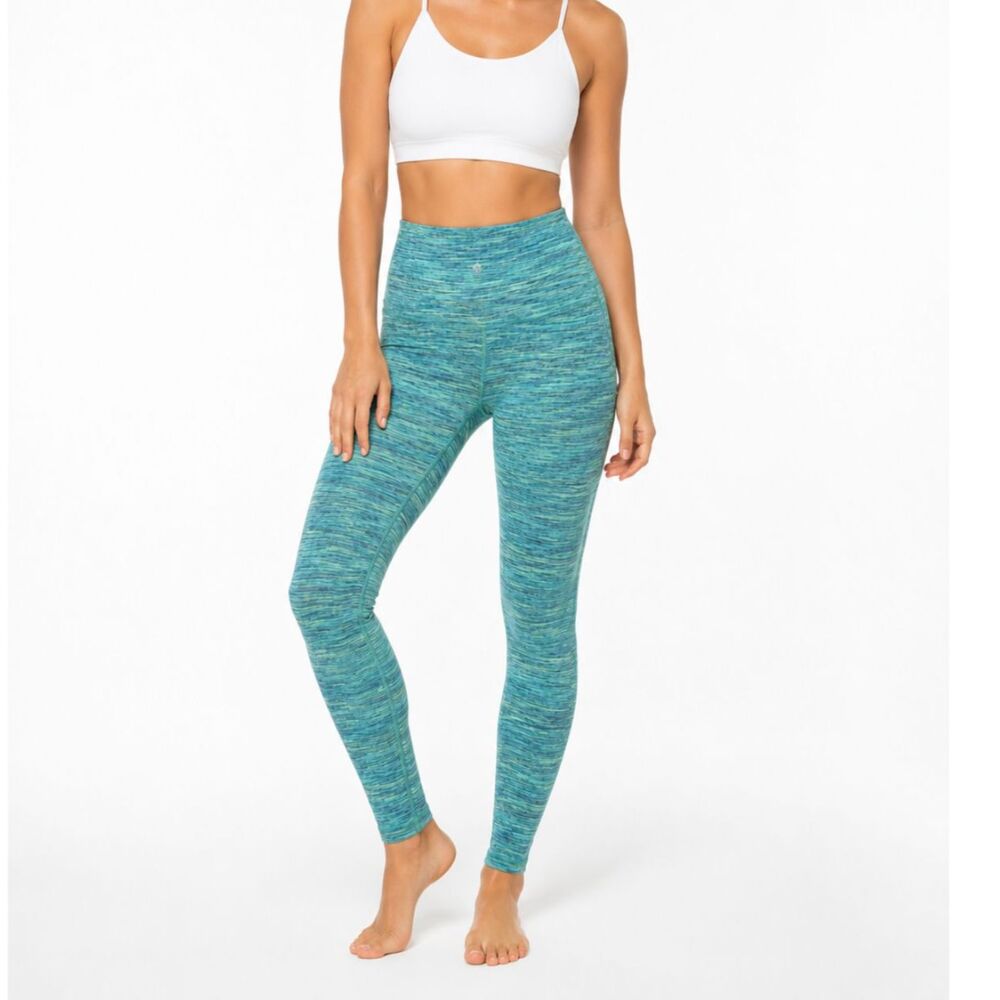 Lululemon Space Dye High-Rise Leggings Turquoise Athletic Yoga Pants
